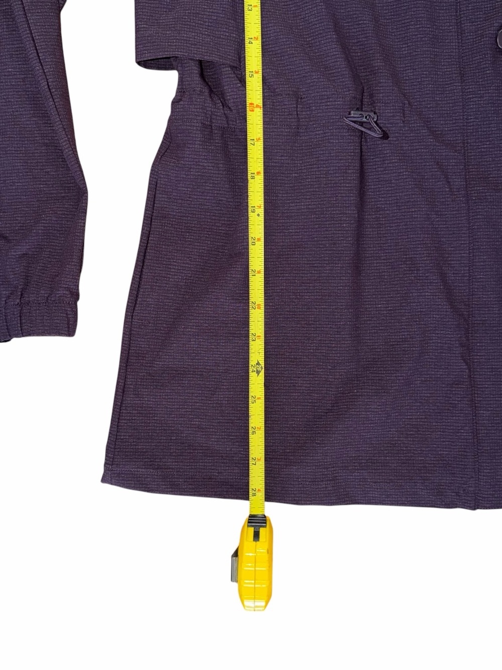 Zella Packable Hooded Rain Jacket Purple Utility Travel Coat Womens Small - Picture 5 of 10